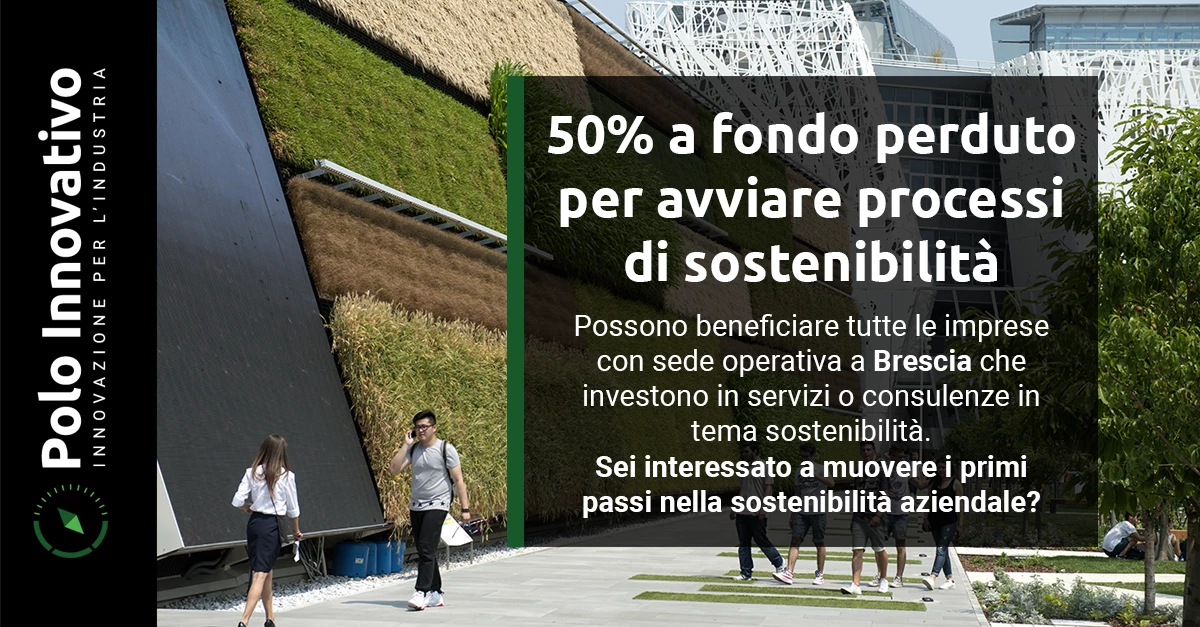 Bando Servizi e Consulenze Specialistiche in tema di Sostenibilità 2024: Fondo perduto CCIAA Brescia
