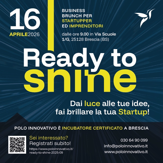 Ready to Shine 04 2026: dai luce alle tue idee, fai brillare la tua StartUp - Locandina