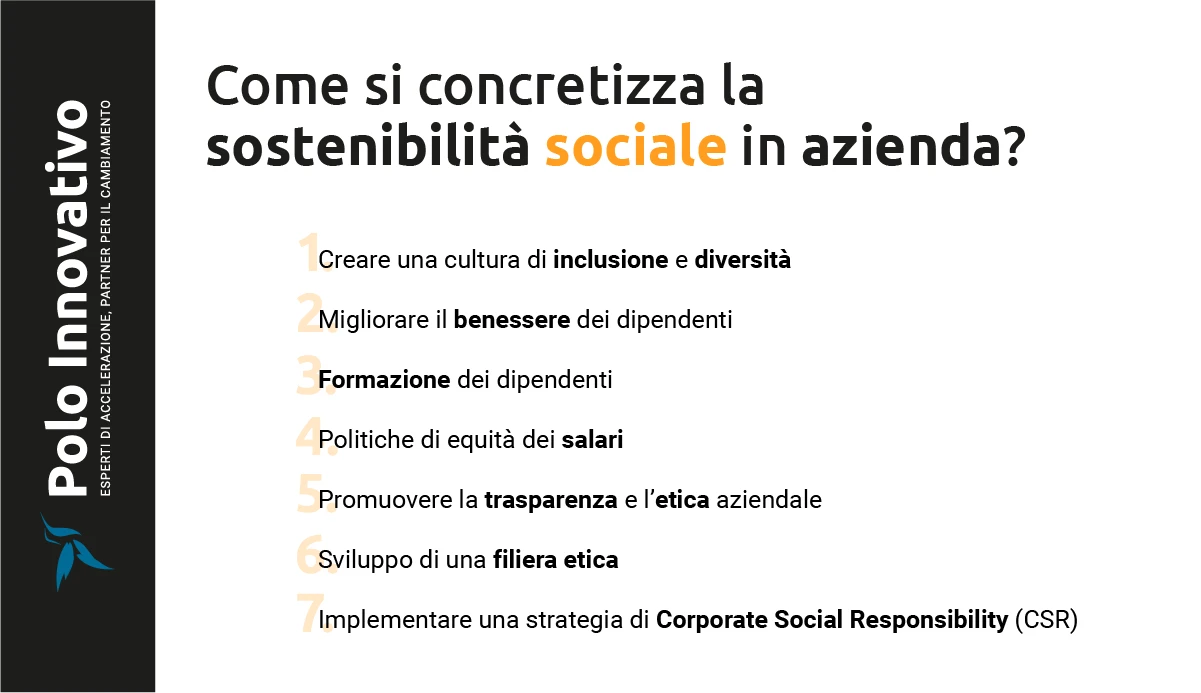 Come si concretizza la sostenibilità sociale in azienda? - Polo Innovativo