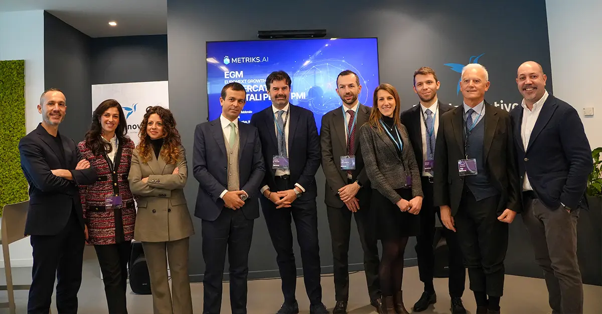 EGM: il mercato dei capitali per le PMI, Metriks.ai: Foto gruppo - Polo innovativo