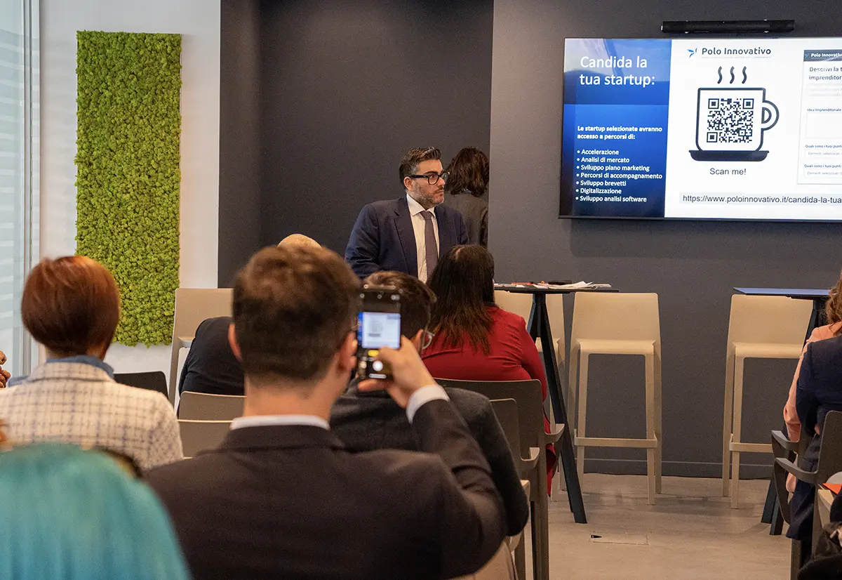 Evento Ready to Shine 04 2025: Fulvio Frescoso dopo la presentazione - Polo Innovativo