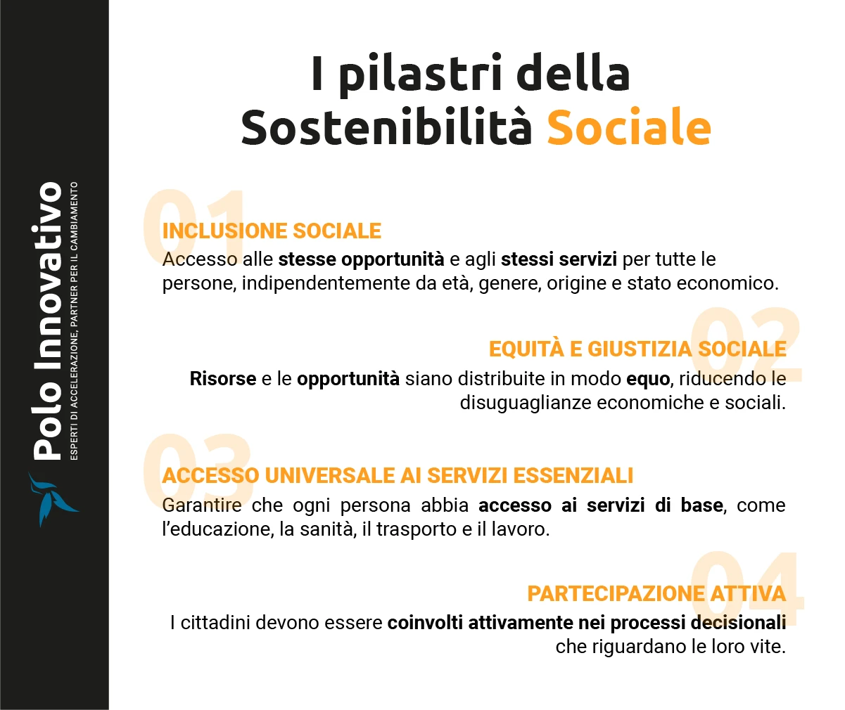 I pilastri della sostenibilità sociale - Polo Innovativo