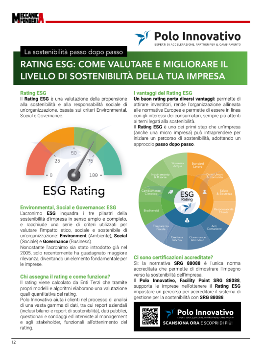 Meccanica e Fonderia: rating ESG