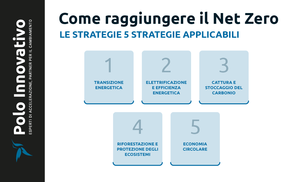 Le 5 strategie da applicare per raggiungere il Net Zero - Polo Innovativo