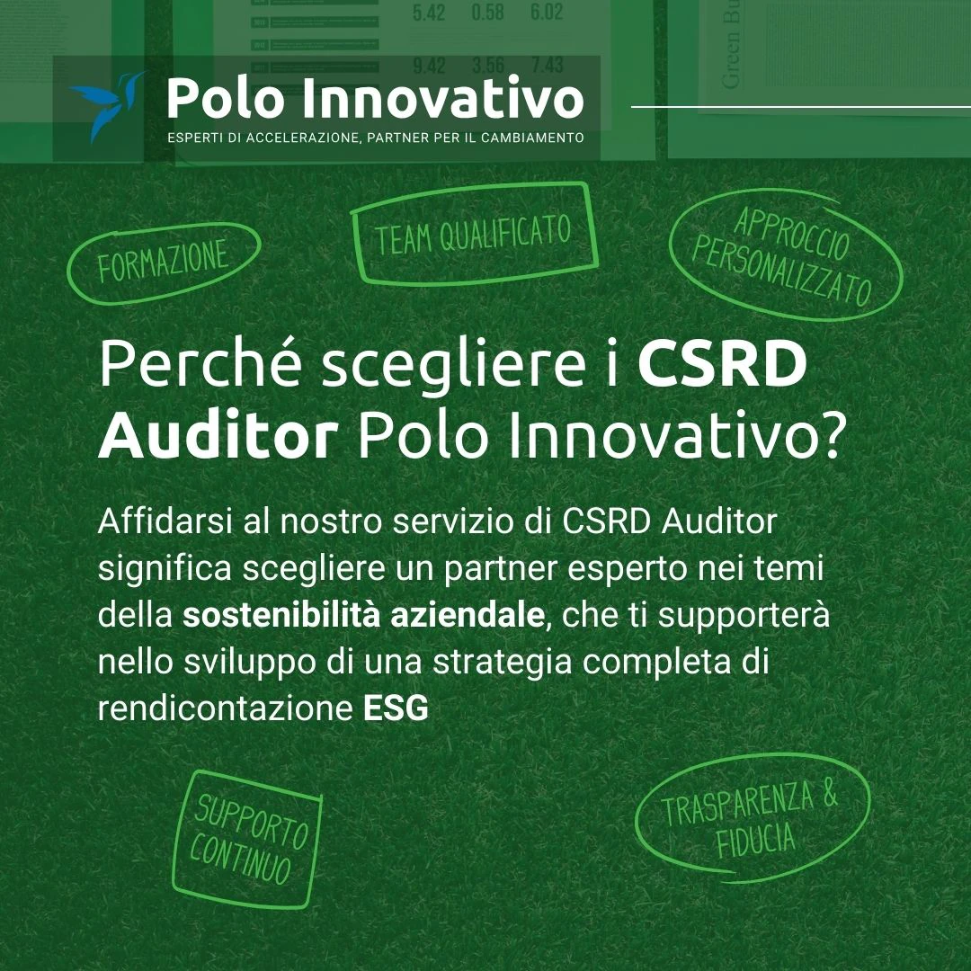 Perché scegliere un CSRD Auditor - Polo Innovativo